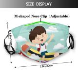 yanfind Isolated College Happiness Young Cute Kindergarten Smiling Bag Sky Kid Student Cheerful Dust Washable Reusable Filter and Reusable Mouth Warm Windproof Cotton Face