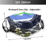 yanfind Fiordland Natural Sun Cliffs Wilderness Landscape Mountain Plant Flowers Wildflower Ice Fiords Dust Washable Reusable Filter and Reusable Mouth Warm Windproof Cotton Face