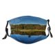 yanfind HDR Resources Sky Lake Natural Autumn Cloud Landscape Reflection Sky Forrest Island Dust Washable Reusable Filter and Reusable Mouth Warm Windproof Cotton Face