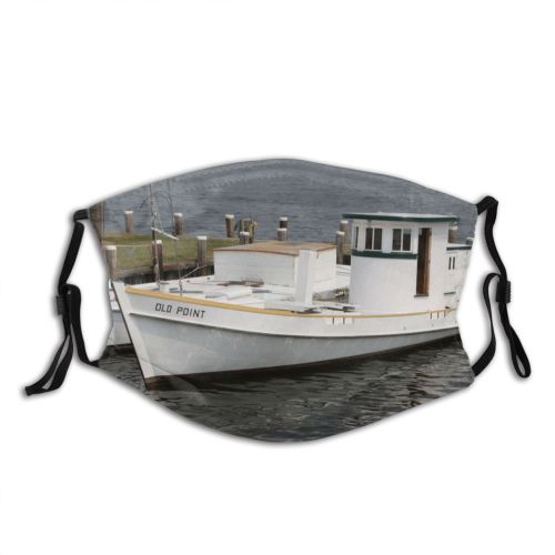 yanfind Vehicle Ship Boats Motor Boat Chesapeake Ship Bay Watercraft Tranquility Naval Hull Dust Washable Reusable Filter and Reusable Mouth Warm Windproof Cotton Face