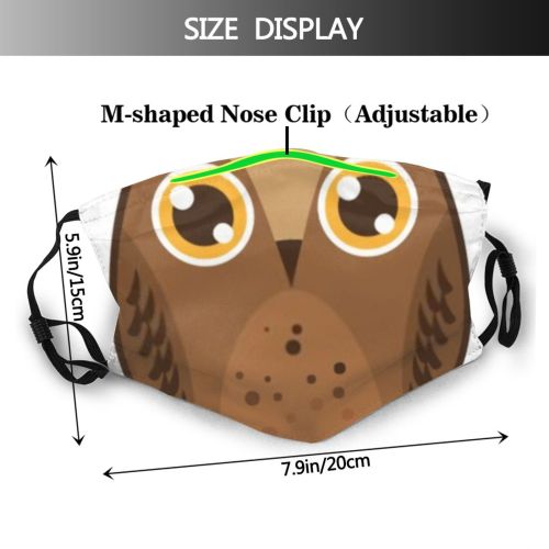 yanfind Abstract Isolated Lovely Childish Bird Halloween Artwork Cute Feather Silhouette Big Natural Dust Washable Reusable Filter and Reusable Mouth Warm Windproof Cotton Face