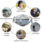 yanfind Yachting Venice Vehicle Port Fisherman Sail Harbour Lagoon Watercraft Sailboat Boats Sailing Dust Washable Reusable Filter and Reusable Mouth Warm Windproof Cotton Face