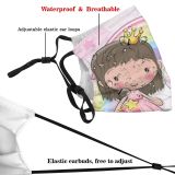 yanfind Castle Wand Fantasy Star Beautiful Shiny Child Little Girls Teenage Nobility Shower Dust Washable Reusable Filter and Reusable Mouth Warm Windproof Cotton Face