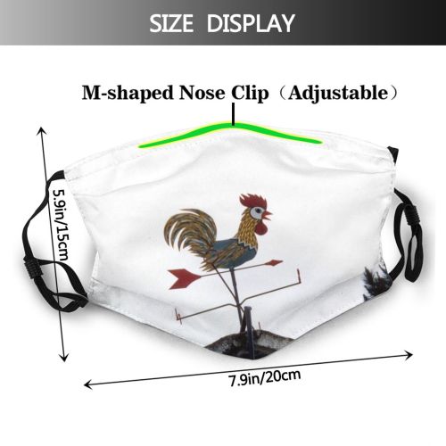 yanfind Comb Fowl Winter Chicken Bird Poultry Rooster Galliformes Rooster Phasianidae Wind Beak Dust Washable Reusable Filter and Reusable Mouth Warm Windproof Cotton Face