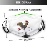 yanfind Comb Fowl Winter Chicken Bird Poultry Rooster Galliformes Rooster Phasianidae Wind Beak Dust Washable Reusable Filter and Reusable Mouth Warm Windproof Cotton Face