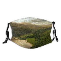 yanfind Idyllic Shot Footage Lake Mountain County Rock Bird's Clouds Daytime Formations Tranquil Dust Washable Reusable Filter and Reusable Mouth Warm Windproof Cotton Face