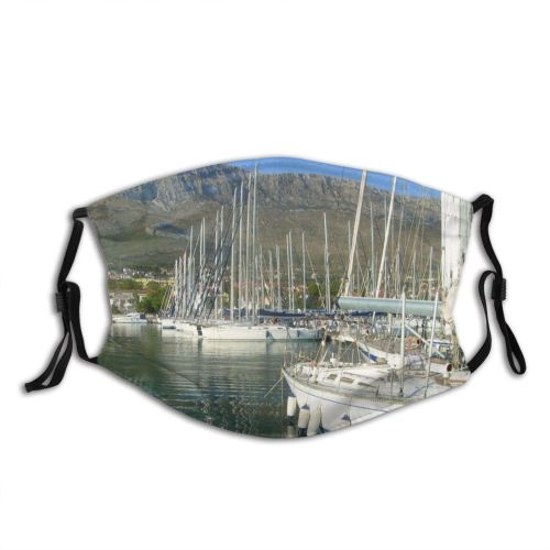 yanfind Harbor Vehicle Boating Port Fisherman Sea Sailing Harbour Ship Dock Marina Watercraft Dust Washable Reusable Filter and Reusable Mouth Warm Windproof Cotton Face