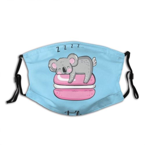 yanfind Candy Lovely Little Comic Cookie Mascot Lazy Sugar Macaroon Font Dessert Strawberry Dust Washable Reusable Filter and Reusable Mouth Warm Windproof Cotton Face