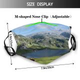 yanfind Idyllic Lake Daylight Farmland Field Beauty Cow Clouds Agriculture Relax Mountains Europe Dust Washable Reusable Filter and Reusable Mouth Warm Windproof Cotton Face