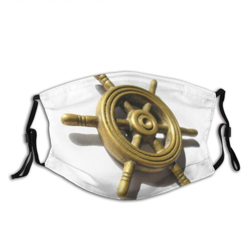yanfind Sailboat Navigation Mariner Sailor Shipswheel Pilot Boat Ship Metal Nautical Wheel Accessory Dust Washable Reusable Filter and Reusable Mouth Warm Windproof Cotton Face