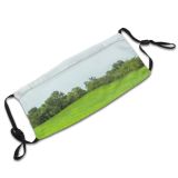 yanfind Central Outdoors Landscaping Shade Beautiful Meadow Season Field Spring London Forest Scenic Dust Washable Reusable Filter and Reusable Mouth Warm Windproof Cotton Face