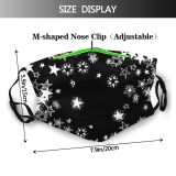 yanfind Explosion Isolated Sketchy Shiny Asterisk Fashion Cute Comet Sky Doodle Firework Primitive Dust Washable Reusable Filter and Reusable Mouth Warm Windproof Cotton Face