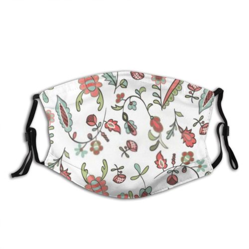 yanfind Abstract Garden Decor Fashion Cute Seamless Colorful Feminine Beauty Summer Elegance Vintage Dust Washable Reusable Filter and Reusable Mouth Warm Windproof Cotton Face