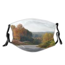 yanfind Sky Copyspace Natural Atmospheric Autumn Trip Wilderness Leaves Hampshire Landscape Sky Fall Dust Washable Reusable Filter and Reusable Mouth Warm Windproof Cotton Face
