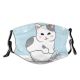 yanfind Isolated Smile Hot Happiness Mug Little Cat Kitty Comic Cute Meow Best Dust Washable Reusable Filter and Reusable Mouth Warm Windproof Cotton Face