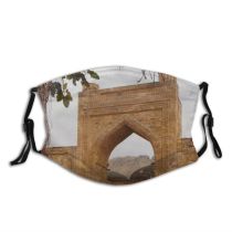 yanfind Chisti Islam Building Garib Fort Heritage Landmark History Arch Arch Sky Khwaja Dust Washable Reusable Filter and Reusable Mouth Warm Windproof Cotton Face