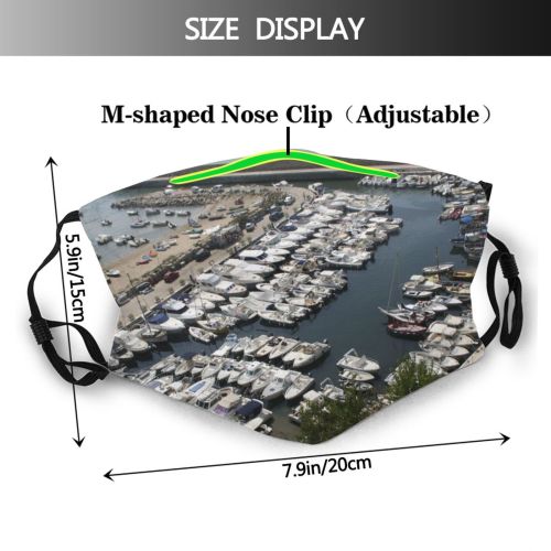 yanfind Motor Trasport Harbor Vehicle Aerial Vessel Eye Port Sea Boat Sailing Light Dust Washable Reusable Filter and Reusable Mouth Warm Windproof Cotton Face