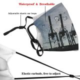 yanfind Vehicle Structure City Cloud Crane Hamburg Sky Harbour Dock Metal Cranes Watercraft Dust Washable Reusable Filter and Reusable Mouth Warm Windproof Cotton Face