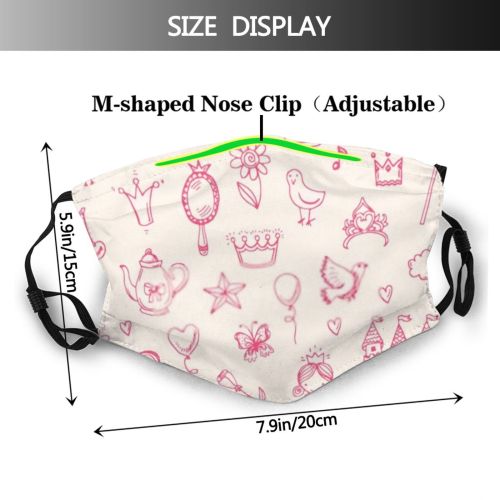 yanfind Castle Wand Teenager Fantasy Star Beautiful Art Butterfly Jewel Mirror Decoration Ring Dust Washable Reusable Filter and Reusable Mouth Warm Windproof Cotton Face