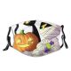 yanfind Horror Halloween Cat Cute Fear Night Autumn October Pumpkin Spooky Design Ghost Dust Washable Reusable Filter and Reusable Mouth Warm Windproof Cotton Face
