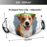 yanfind Isolated Lovely Movable Happiness Fur Faithful Clipart Cute Active Friendly Colorful Dog Dust Washable Reusable Filter and Reusable Mouth Warm Windproof Cotton Face