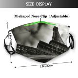 yanfind Creepy Sky Tower Cloud Sky Classic Gothic Clouds Paris Dark Darkness Architecture Dust Washable Reusable Filter and Reusable Mouth Warm Windproof Cotton Face