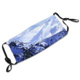 yanfind Exploration Away Range Distant From Solitude Freedom Hiking Climbing Snow Snowcapped Aspen Dust Washable Reusable Filter and Reusable Mouth Warm Windproof Cotton Face