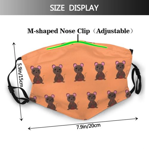 yanfind Abstract Safari Decor Fashion Board Cute Stylish Seamless Colorful Nursery Wildlife Kid Dust Washable Reusable Filter and Reusable Mouth Warm Windproof Cotton Face