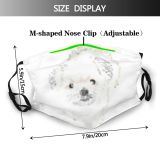 yanfind Abstract Isolated Sample Cute Hungry Desire Eating Dog Kitchen Puppy Doodle Simple Dust Washable Reusable Filter and Reusable Mouth Warm Windproof Cotton Face