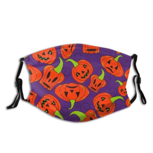yanfind Abstract Isolated September Horror Childish Halloween Cat Swirl Comic Cute Seamless Ornamental Dust Washable Reusable Filter and Reusable Mouth Warm Windproof Cotton Face