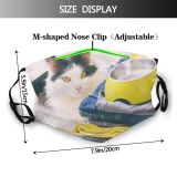 yanfind Hold Ready Vacation Cat Cute Cat's Bag Carrier Suitcase Trip Passport Luggage Dust Washable Reusable Filter and Reusable Mouth Warm Windproof Cotton Face