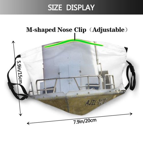 yanfind Lago Marine Vehicle Vessel Ship Prow Proa Sea Boat Ship Going Watercraft Dust Washable Reusable Filter and Reusable Mouth Warm Windproof Cotton Face