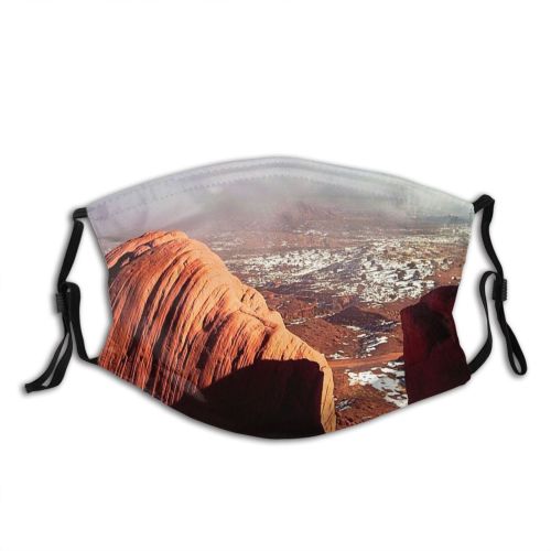 yanfind Sky Natural Geology Travel Utah Landscape Landscape Mountain Sky Rock Formation Monument Dust Washable Reusable Filter and Reusable Mouth Warm Windproof Cotton Face