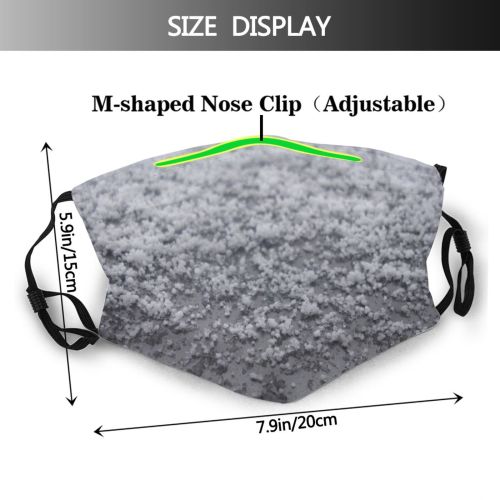 yanfind Winter Winter Asphalt Rain Ice Snow Detail Soil Frost Road Flakes Freezing Dust Washable Reusable Filter and Reusable Mouth Warm Windproof Cotton Face