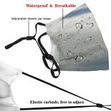 yanfind Winter Frost Spring Morning Snowflake Winter Holidays Quiet Sky Ice Branch Twig Dust Washable Reusable Filter and Reusable Mouth Warm Windproof Cotton Face