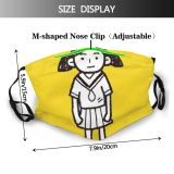 yanfind College Teacher Young Cute Kid Student Doodle Child Study Scribble Female Beautiful Dust Washable Reusable Filter and Reusable Mouth Warm Windproof Cotton Face