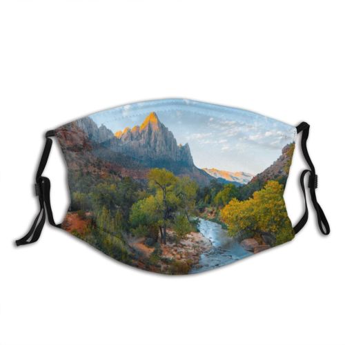 yanfind Idyllic Clouds Daytime Tranquil Scenery Flow Outdoor Outdoors Trees Sky Peaceful Holly Dust Washable Reusable Filter and Reusable Mouth Warm Windproof Cotton Face