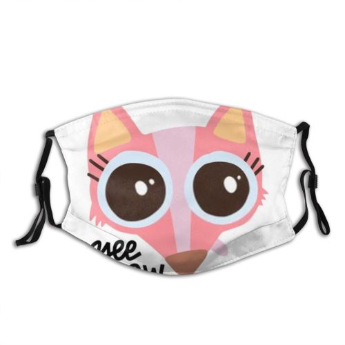 yanfind Crazy Isolated Childish Fur Fashion Little Comic Cute Big Fox Yeehaw Trendy Dust Washable Reusable Filter and Reusable Mouth Warm Windproof Cotton Face
