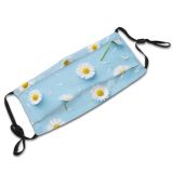 yanfind  Spring Flower Camomile Garden Plant Chamomile Beautiful Bloom Natural Floral Summer Dust Washable Reusable Filter and Reusable Mouth Warm Windproof Cotton Face