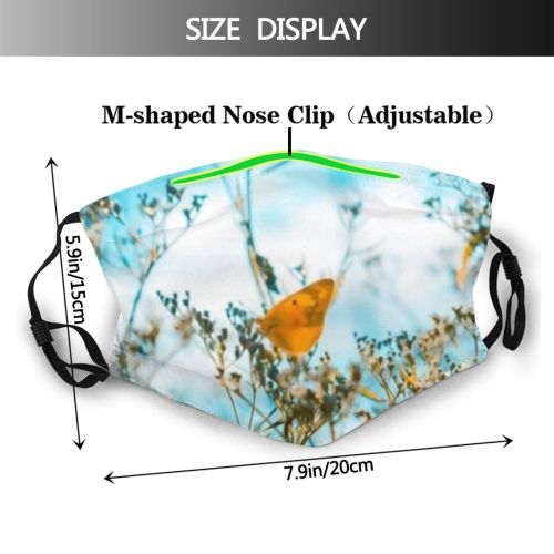 yanfind  Spring Flower Nostalgic Vintage Garden Flora Meadow Plant Ethereal Rustic  Dust Washable Reusable Filter and Reusable Mouth Warm Windproof Cotton Face