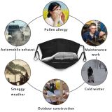 yanfind Contemplation Purity Tranquility Night Snow City Rhine Exterior Industrial Stationary Cologne Building Dust Washable Reusable Filter and Reusable Mouth Warm Windproof Cotton Face