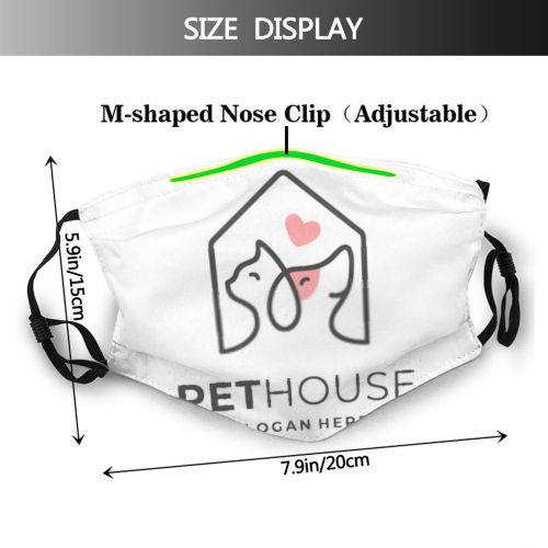 yanfind Company Application Comfortable Brand Isolated Cat Cute Clinic Vet Dog Simple Design Dust Washable Reusable Filter and Reusable Mouth Warm Windproof Cotton Face