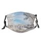 yanfind Dawn Ice Atmospheric Europe Sliding Frost Dramatic Mood Fjord Arctic Landscape Sunset Dust Washable Reusable Filter and Reusable Mouth Warm Windproof Cotton Face