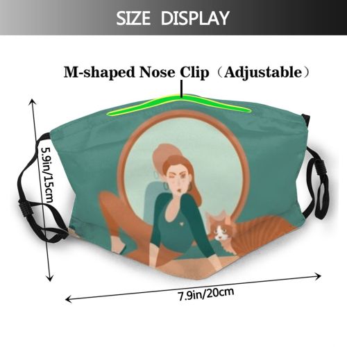 yanfind Friends Adventure Reflection Fur Support Together Master Young Cat Incredible From Responsibility Dust Washable Reusable Filter and Reusable Mouth Warm Windproof Cotton Face