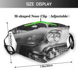 yanfind Motor Old Coupé Vehicle Classic Car Classic Vehicle Car Size Automobile Sedan Dust Washable Reusable Filter and Reusable Mouth Warm Windproof Cotton Face