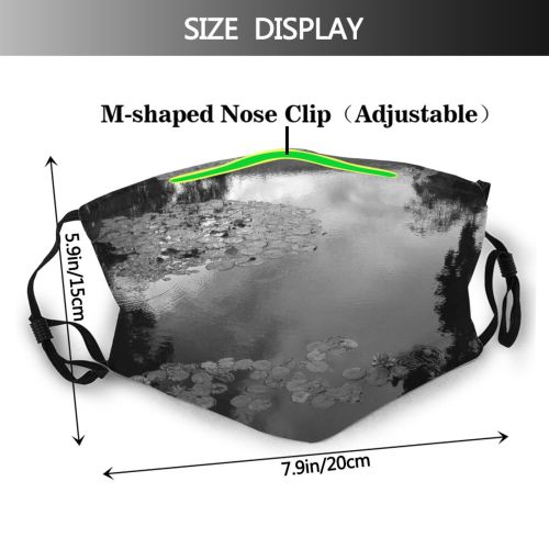 yanfind Hope Flower Dark Resources Light Darkness Park Sky Watercourse Reflection Dust Washable Reusable Filter and Reusable Mouth Warm Windproof Cotton Face