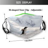 yanfind Penguin Argentina Snow Excitement ing Mountain Happiness Outdoors Winter Running Dust Washable Reusable Filter and Reusable Mouth Warm Windproof Cotton Face