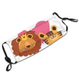 yanfind Little Cute Wildlife Child Simple Lion Faces Design Face Art Fun Forest Dust Washable Reusable Filter and Reusable Mouth Warm Windproof Cotton Face