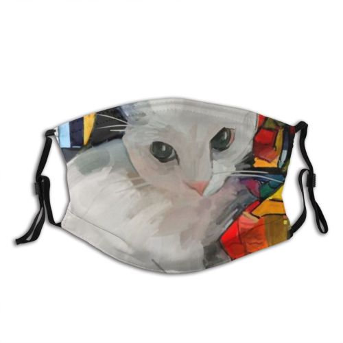 yanfind Abstract Expensive Brush Underground Easy Fashion Cat Cute Details Several Nose Colorful   Dust Washable Reusable Filter and Reusable Mouth Warm Windproof Cotton Face