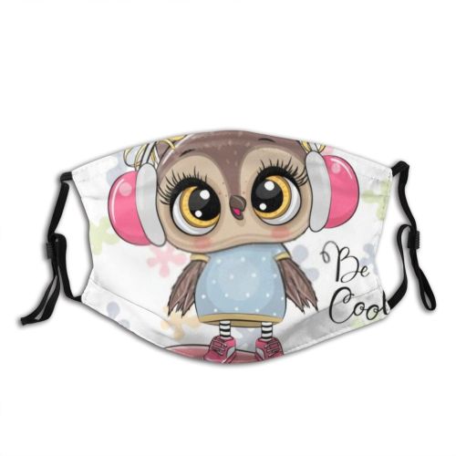 yanfind Isolated Bird Fashion Clipart Cute Girls Headphones Child Glasses Baby Beautiful Face Dust Washable Reusable Filter and Reusable Mouth Warm Windproof Cotton Face